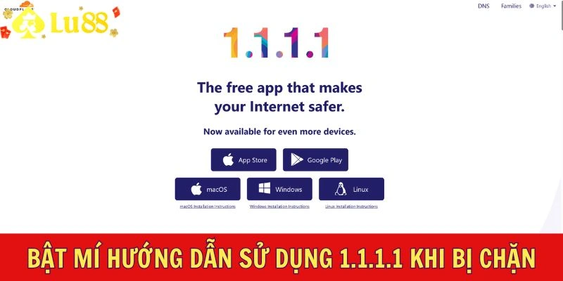Hướng dẫn sử dụng 1.1.1.1 khi bị chặn