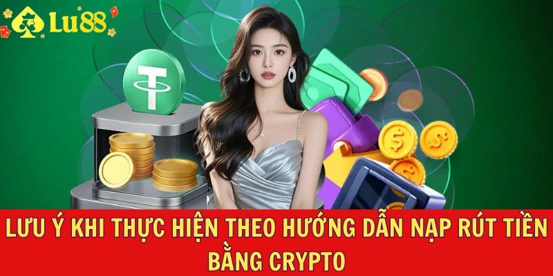 Lưu ý khi thực hiện theo hướng dẫn nạp rút tiền bằng Crypto